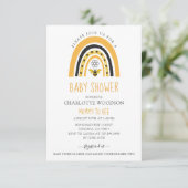 Baby shower voor de bijen kaart (Staand voorkant)