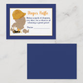 Baby shower voor de bouw Kaarten voor luierspoelin (Voorkant / Achterkant)