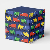 Baby shower voor de bouw van vrachtwagens bedankdoosjes (Achterkant)