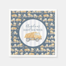 Baby shower voor de bouw van vrachtwagens