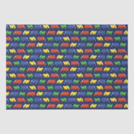 Baby shower voor de bouw van vrachtwagens tissuepapier