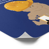 Baby shower voor de constructie - luidere dammen poster (Hoek)