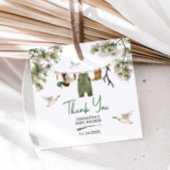 Baby shower voor de eendenjacht bedankjes labels