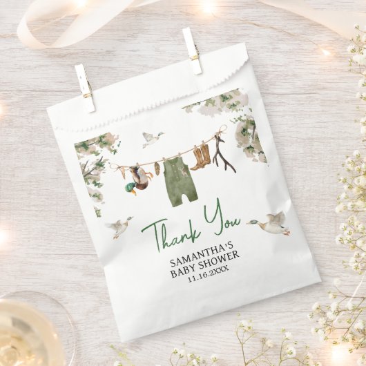 Baby shower voor de eendenjacht bedankzakje (Geknipt)
