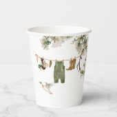 Baby shower voor de eendenjacht papieren bekers (Achterkant)