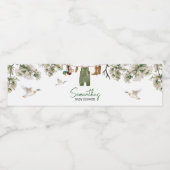 Baby shower voor de eendenjacht waterfles etiket (Enkel label)