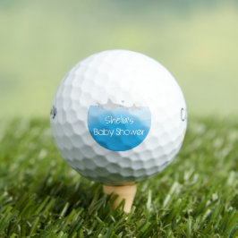 Baby shower voor de haaienvisserij golfballen
