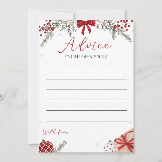 Baby shower voor de Kaart van de ouders (Voorkant)