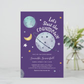 Baby shower voor de kosmische ruimte briefpapier (Staand voorkant)