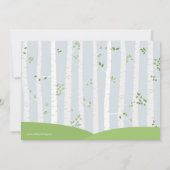 Baby shower voor de lente- en zomerperiode kaart (Achterkant)