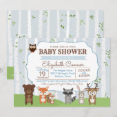 Baby shower voor de lente- en zomerperiode kaart (Voorkant / Achterkant)