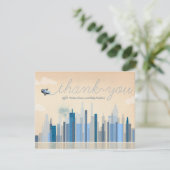  Baby shower voor de luchtvaart Dank u wel kaarten (Staand voorkant)