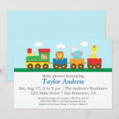 Baby shower voor de opleiding van kleurrijke verku kaart (Voorkant / Achterkant)