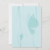 Baby shower voor de vlinder - blauw kaart (Achterkant)