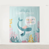 Baby shower voor de walvisvangst wandkleed (Voorkant)