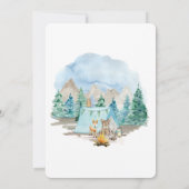 Baby shower voor de Waterverf van Beren Kaart (Achterkant)