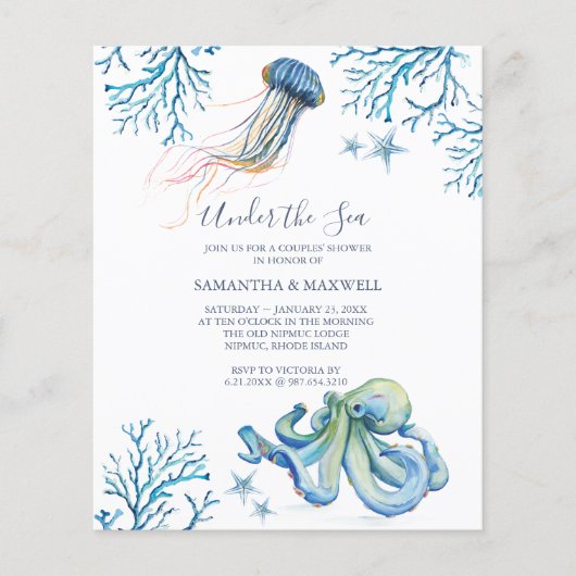 Baby shower voor de Waterverf van de begroting in  (Voorkant)