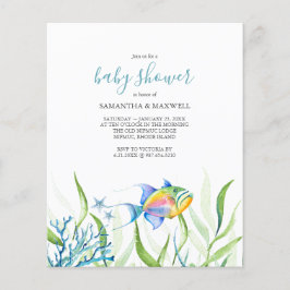 Baby shower voor de Waterverf van de begroting in 