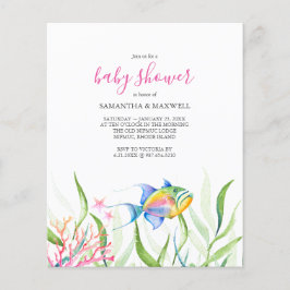 Baby shower voor de Waterverf van de begroting in 