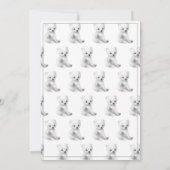 Baby shower voor de Waterverf van poolBeer Kaart (Achterkant)