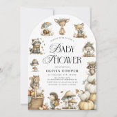 Baby shower voor de Waterverf van Schattigee bosdi Kaart (Voorkant)