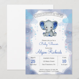 Baby shower voor de Waterverf van zeelieden Kaart