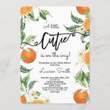 Baby shower voor delen van Sinaasappels