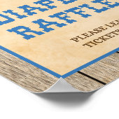 Baby shower voor diaper Raffle Sign Cowboy Poster (Hoek)