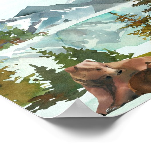 Baby shower voor diapere Raffle Table Adventure-Be Poster (Hoek)