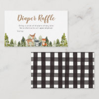Baby shower voor dieravontuur in de luier Raffle