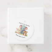 Baby shower voor dieren bedankjes labels (In situ)