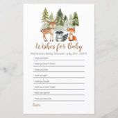 Baby shower voor dierlijk avontuur wil Baby (Voorkant)