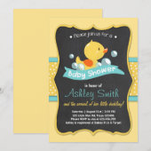 Baby shower voor eenden kaart (Voorkant / Achterkant)