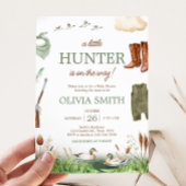 Baby shower voor eendenjacht kaart