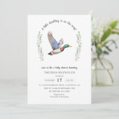 Baby shower voor eendenjacht kaart (Staand voorkant)