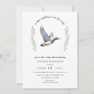 Baby shower voor eendenjacht kaart