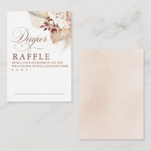 Baby shower voor exotische vulling Luierspoelkaart Informatiekaartje