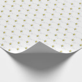 Baby shower voor gebombardeerde bijen cadeaupapier (Hoek)