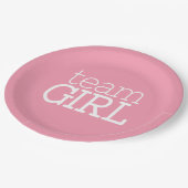 Baby shower voor gendergelijkheid onthullen - Team Papieren Bordje (Gekanteld)