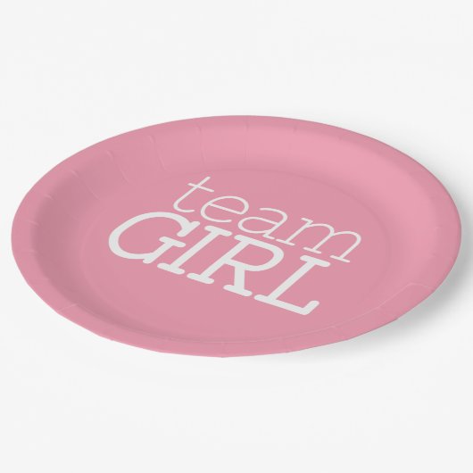 Baby shower voor gendergelijkheid onthullen - Team Papieren Bordje (Gekanteld)