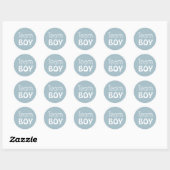 Baby shower voor gendergelijkheid onthullen - Team Ronde Sticker (Vel)
