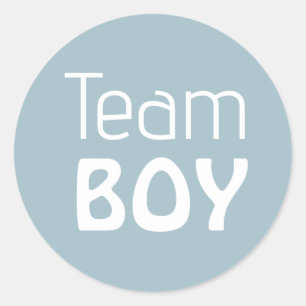 Baby shower voor gendergelijkheid onthullen - Team Ronde Sticker