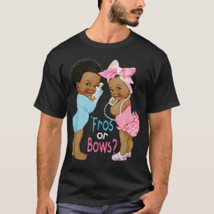 Baby shower voor geslachtsrijdend en vrouwelijk we t-shirt