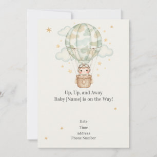 Baby shower voor gezinnen kaart