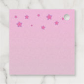 Baby shower voor Girl Stars en Giraffe Bedankjes Labels (Achterkant)