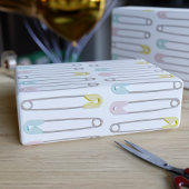 Baby shower voor goedkopere veiligheidsspelden cadeaupapier