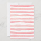 Baby shower voor gouden en roze pompoen kaart (Achterkant)