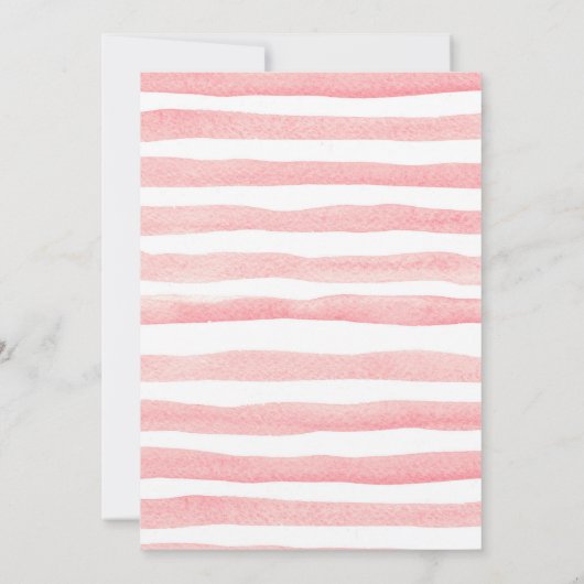 Baby shower voor gouden en roze pompoen kaart (Achterkant)