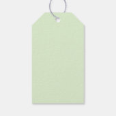 Baby shower voor groene en peach Boho-regenboog Cadeaulabel (Achterkant)