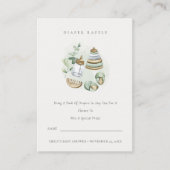 Baby shower voor groene kerrie Essential Diaper Informatiekaartje (Voorkant)